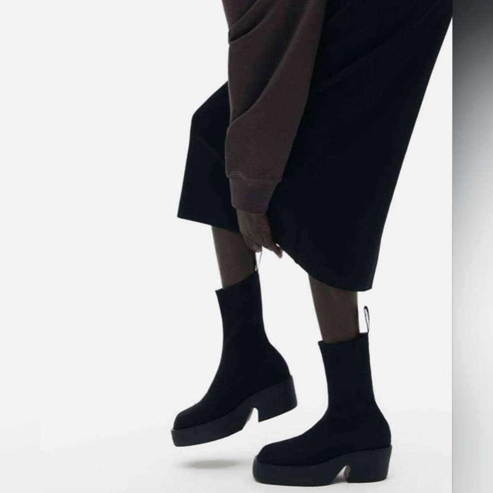 Camper Billie Boot Black Leather Size 37